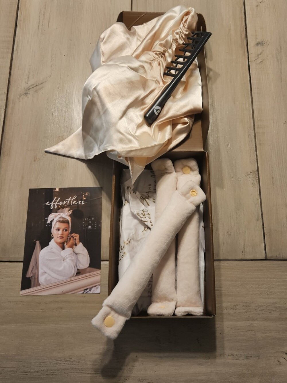 Effortless Beauty Hair Rollers With Head Scarf And Curl Comb
